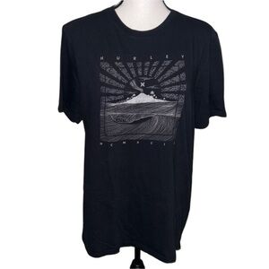 Hurley Neutral Beach Outdoor Short Sleeve Graphic Tee Size Large